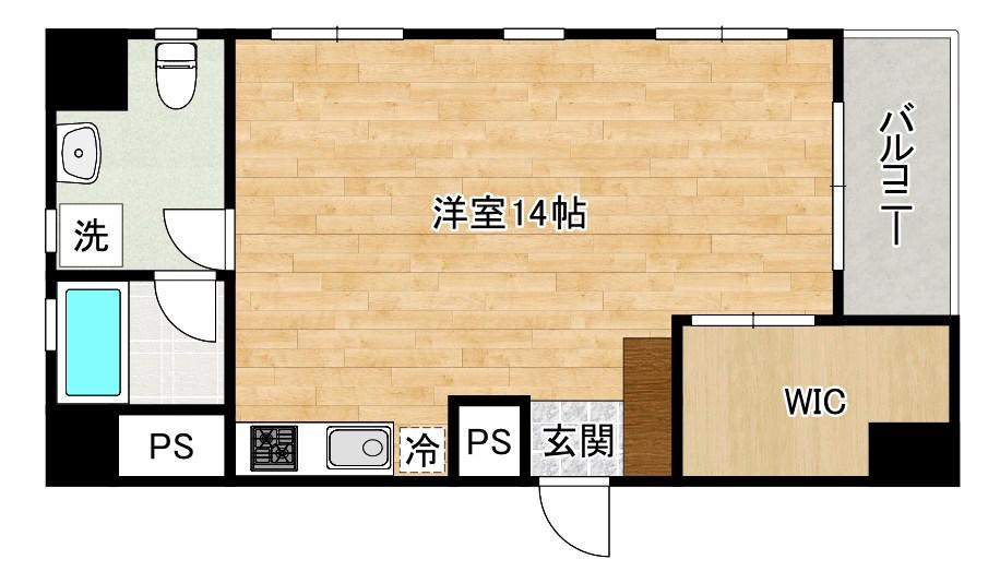 RUHIGERPLATZ(ワンルーム/1階)の間取り写真