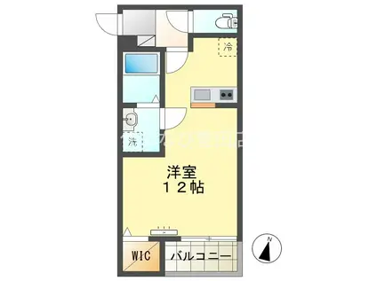 JOUER AZALEEII(ワンルーム/1階)の間取り写真