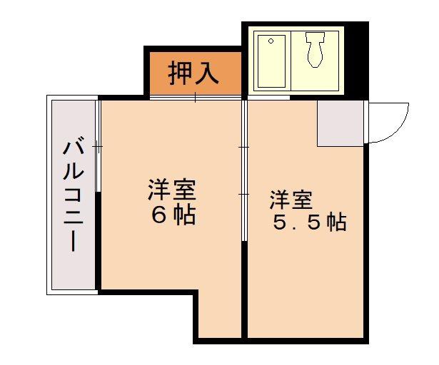 STEPビル(1DK/3階)の間取り写真