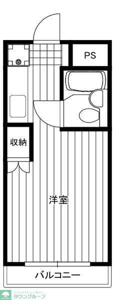 ハイム・マロンローズ(ワンルーム/1階)の間取り写真