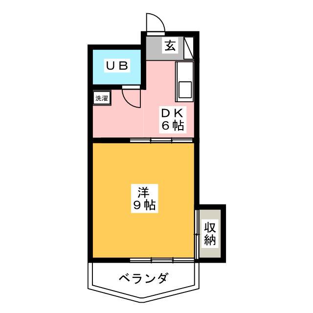 COOP・S(1DK/3階)の間取り写真