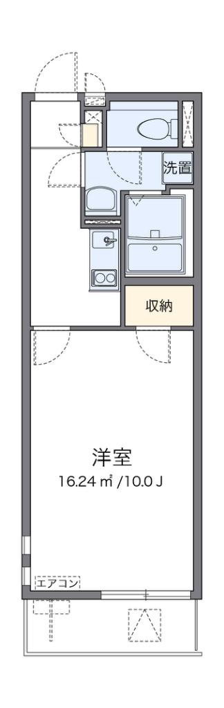 クレイノマチュレ南谷(1K/1階)の間取り写真