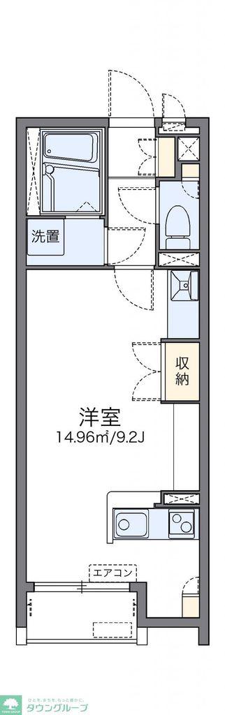レオネクスト堀田通5丁目東(ワンルーム/1階)の間取り写真