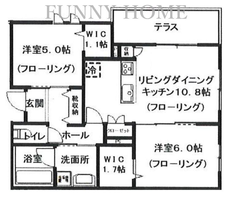 へーベルメゾン宮前2丁目(2LDK/1階)の間取り写真