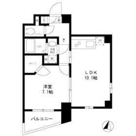 ハファダイ世田谷赤堤(1LDK/2階)の間取り写真