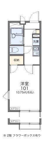 サンシャイン貫井北(1K/1階)の間取り写真