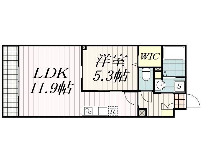 ミリアビタ大森台(1LDK/3階)の間取り写真