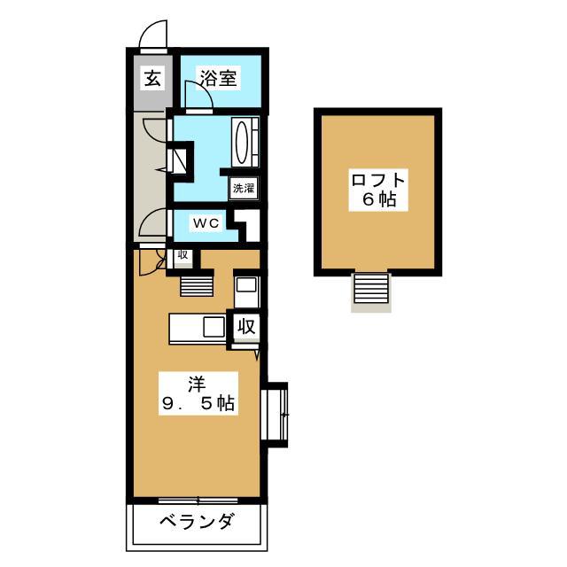 ラ・フォレ25(ワンルーム/4階)の間取り写真