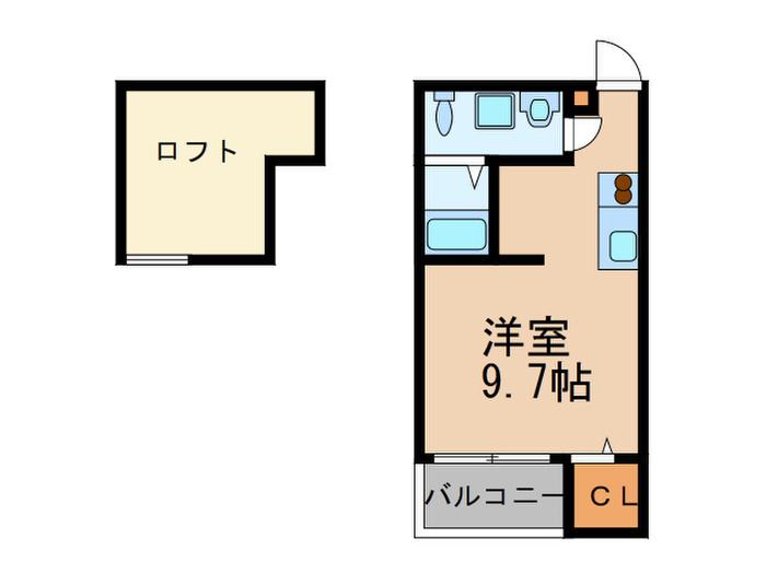 駿ーSHUN-(ワンルーム/1階)の間取り写真
