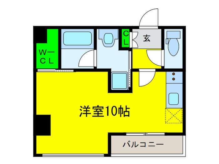 APRECIOUS NAMBA サウス(ワンルーム/4階)の間取り写真