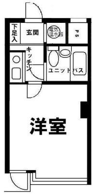 セントラル東銀座(1K/12階)の間取り写真