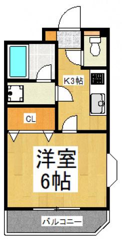 ラプラージュ(1LDK/1階)の間取り写真
