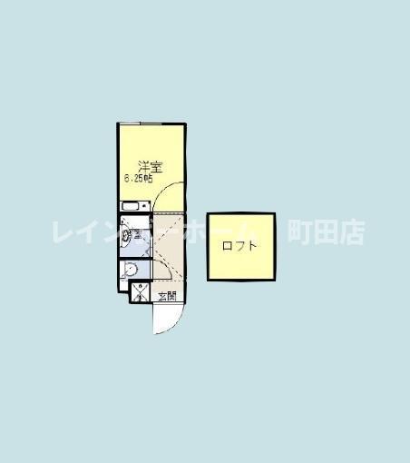 シティハイム大野(ワンルーム/2階)の間取り写真