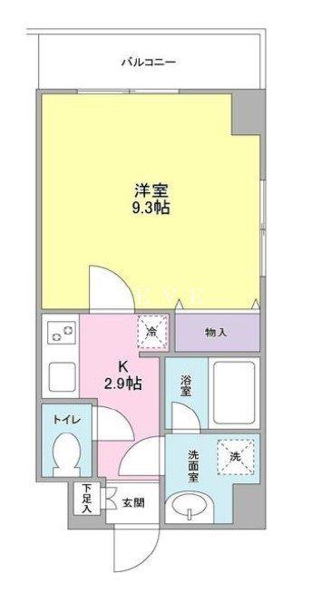 ヒルサイド御茶ノ水(1K/5階)の間取り写真