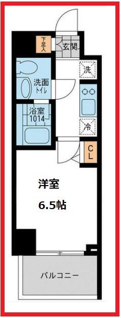 カッシア押上(1K/1階)の間取り写真
