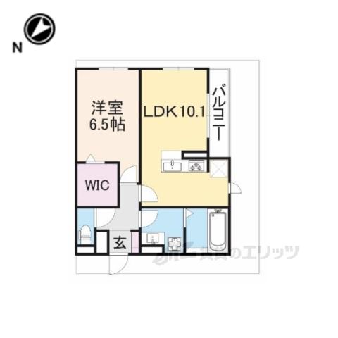 NUKATA COLN SS(1LDK/2階)の間取り写真