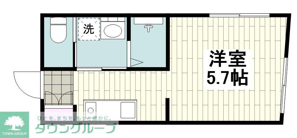 西小山レーベル(ワンルーム/3階)の間取り写真