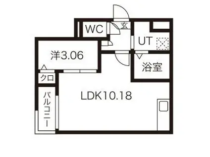 JACK INOMORI I(1LDK/3階)の間取り写真