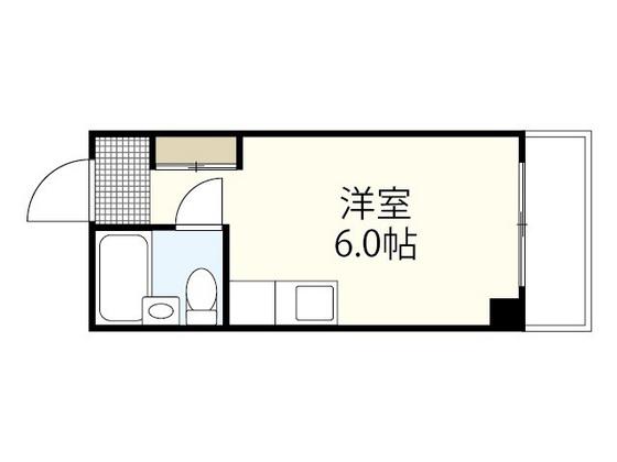 山下ビル(ワンルーム/7階)の間取り写真