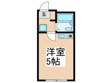 KSGマリーン三ツ堀III(ワンルーム/1階)の間取り写真