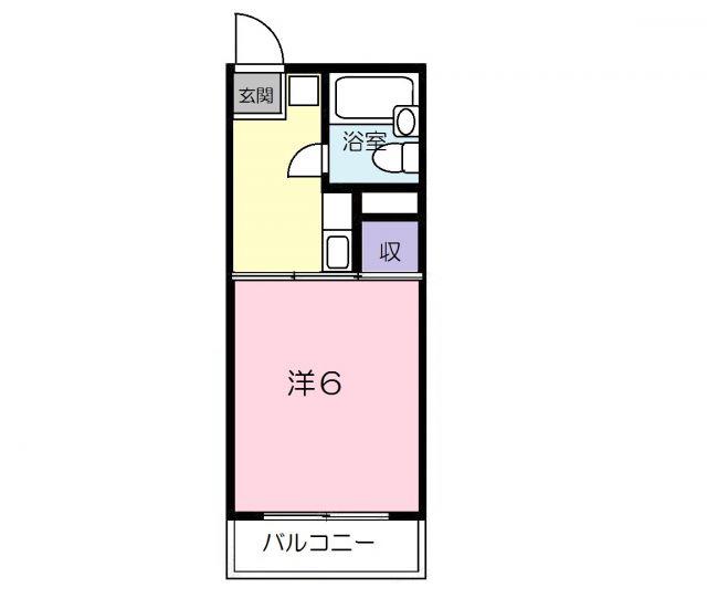 アーバン松永A(1K/1階)の間取り写真
