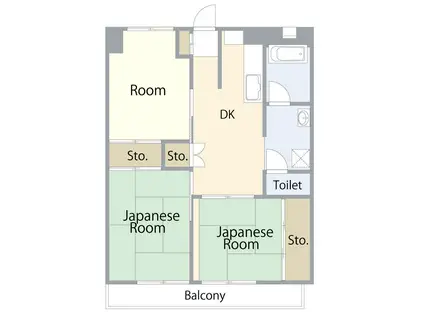 GRC OPUS TAKAJO(3DK/6階)の間取り写真