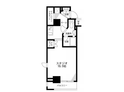 レジディア九段下(1K/3階)の間取り写真