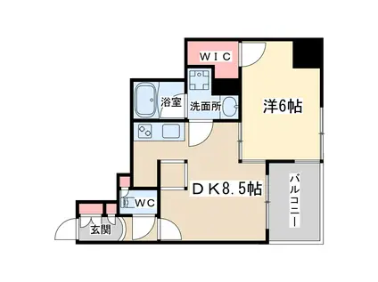 エステムプラザ梅田中崎町2(1DK/4階)の間取り写真