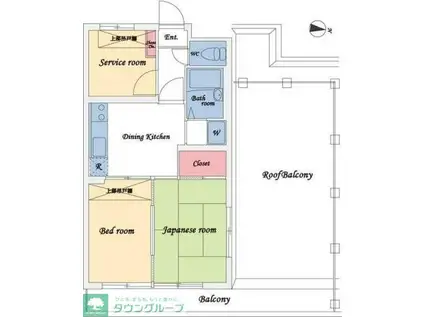 日興パレス武蔵関PARTII(2SDK/4階)の間取り写真