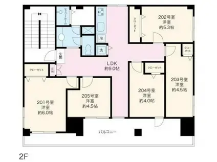 TCRE東大前(ワンルーム/3階)の間取り写真
