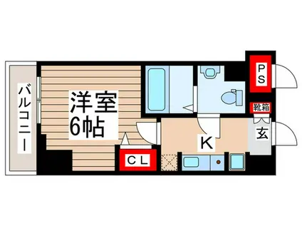 N-STAGE MISATO(1K/12階)の間取り写真