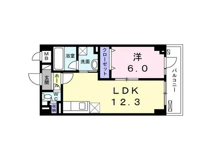 グランステージ綱島(1LDK/2階)の間取り写真