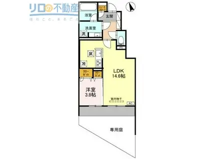 PITTORESUQUE春日丘(2LDK/2階)の間取り写真