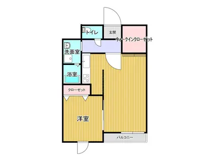 コモダ ピア ボンド(1LDK/3階)の間取り写真