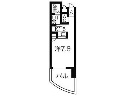 グランステージ千種(1K/9階)の間取り写真