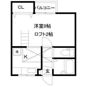 レジデンス花壇センチュリー(1K/2階)の間取り写真