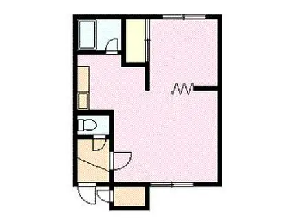 ハイツエルム(1LDK/1階)の間取り写真