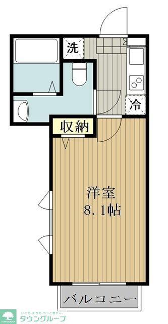 ピアコートTM大泉学園壱番館(1K/2階)の間取り写真