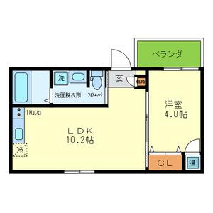 F MAISON LORE V番館(1LDK/1階)の間取り写真