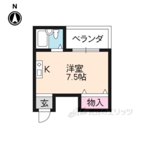 メゾングランドール乾隆(1K/3階)の間取り写真
