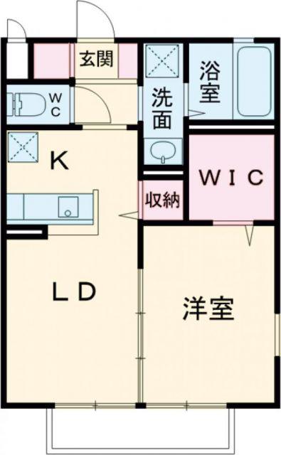 ストーリア(1LDK/1階)の間取り写真