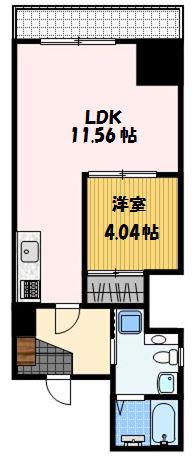フューチャー川口町II(1LDK/7階)の間取り写真