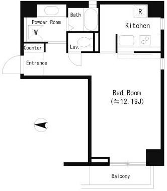 セジョリ チセ 台町(1K/6階)の間取り写真