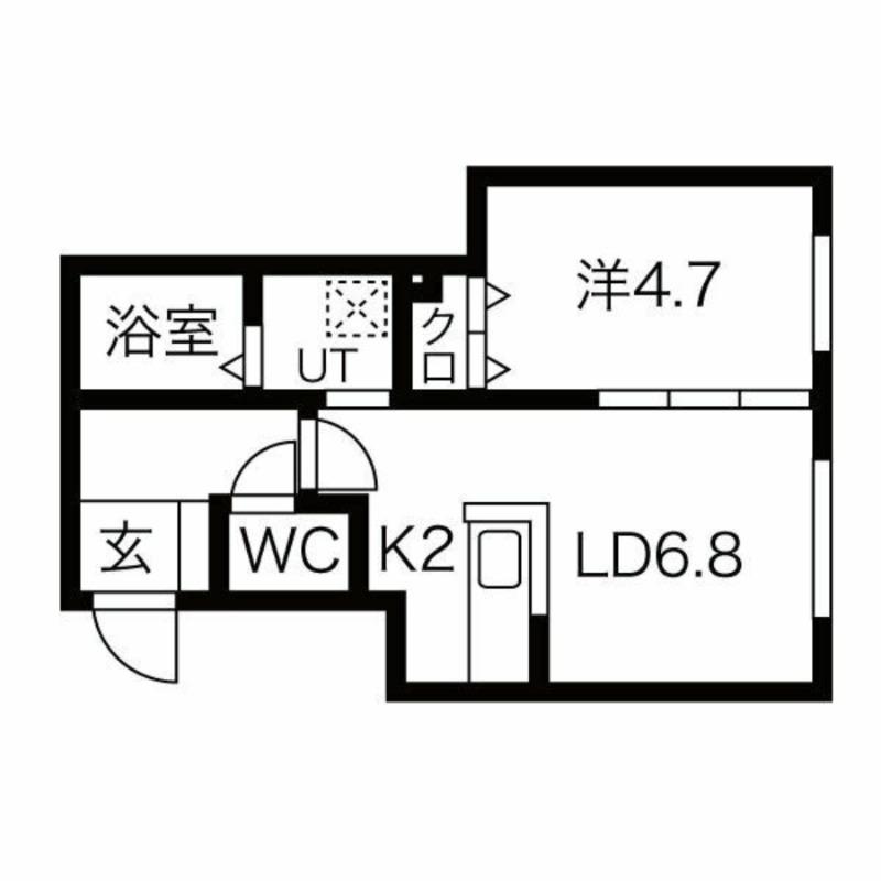 TERRACE KASUMI(1LDK/3階)の間取り写真