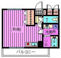 ネオ ウィング(ワンルーム/1階)の間取り写真