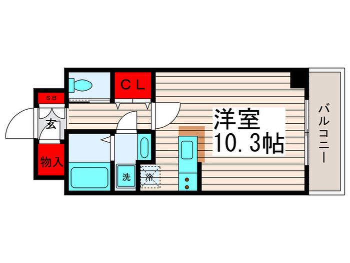 モンリッシュII(ワンルーム/5階)の間取り写真