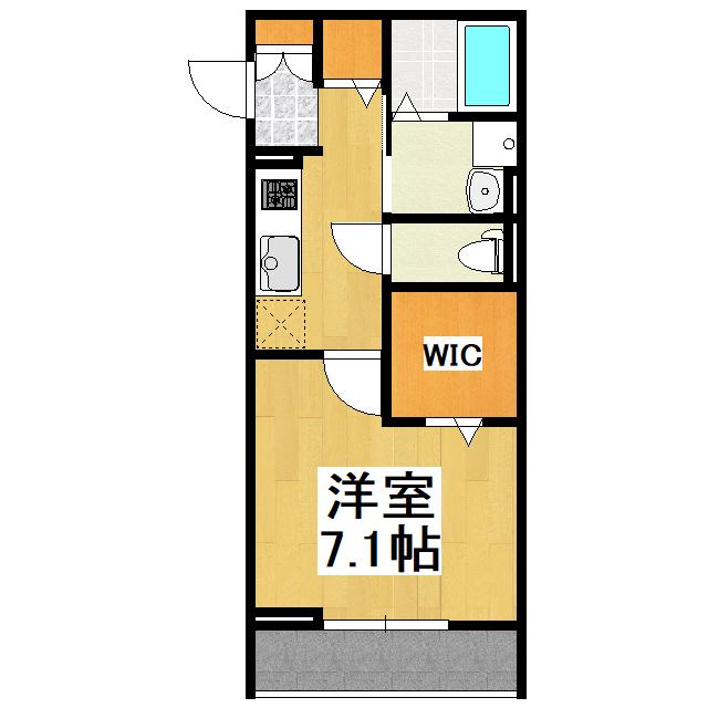 RESILIENCE A(1K/3階)の間取り写真