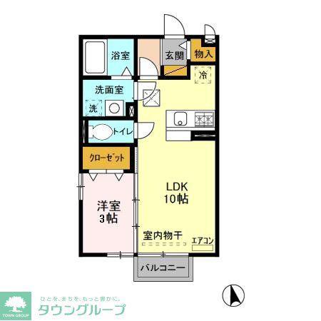 セピアパレス(1LDK/1階)の間取り写真