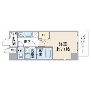 VANCOUVER1118大曽根(1K/7階)の間取り写真