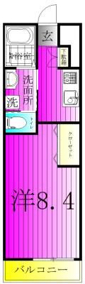 EN GUREN エン グレン(1K/2階)の間取り写真
